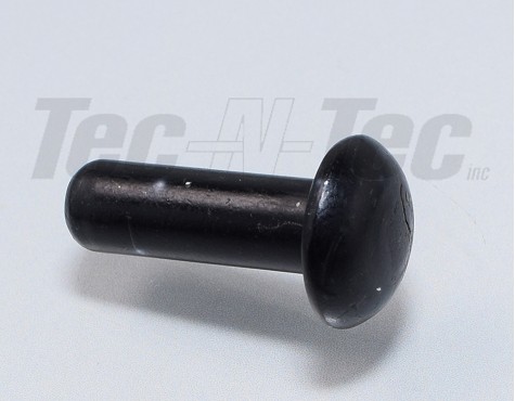 5052 ALUMINUM SOLID RIVET 1/4 X 11/16 OVAL HEAD, BLACK, Canada