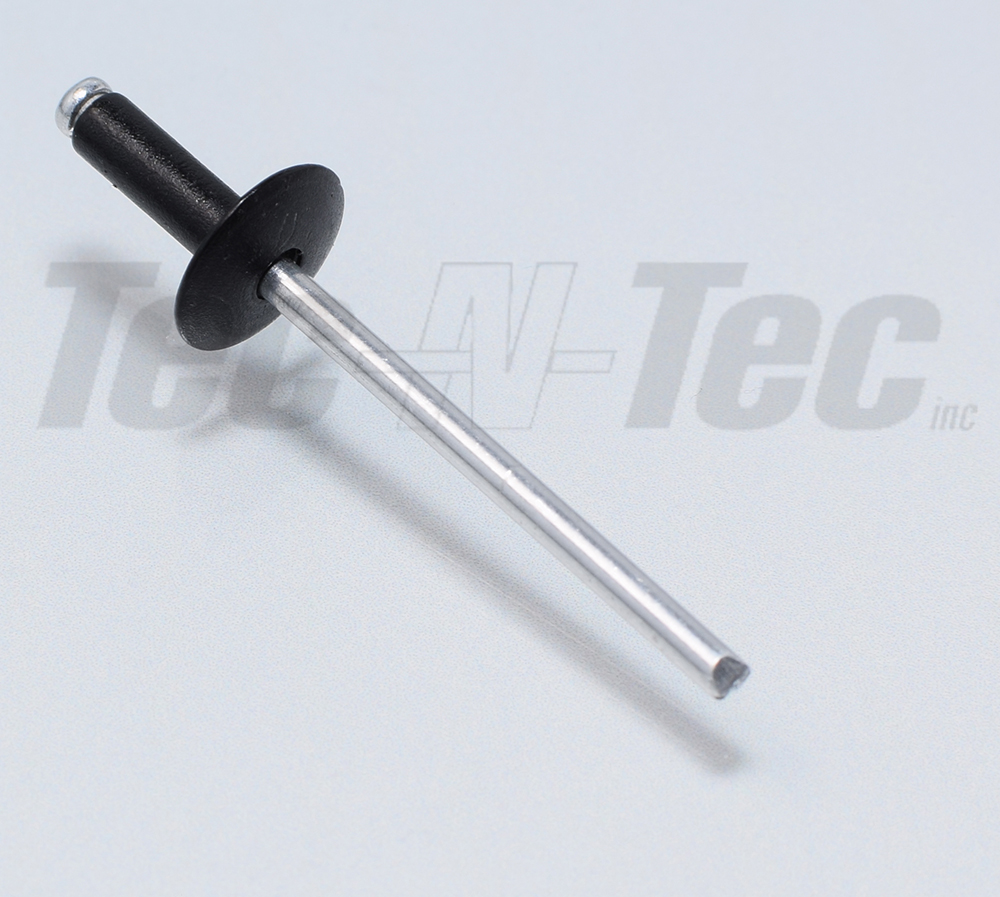ALL ALUMINUM BLIND RIVET 1/8 X1/4 MAX. GRIP MATE BLACK