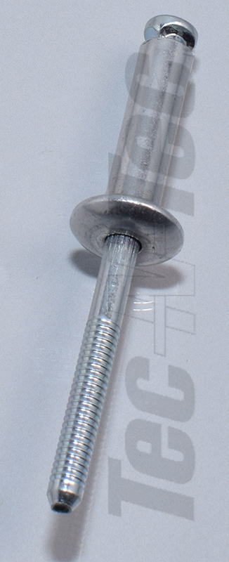 ALUMINUM PEEL RIVET, STEEL MANDREL 1/4 X .620 GRIP