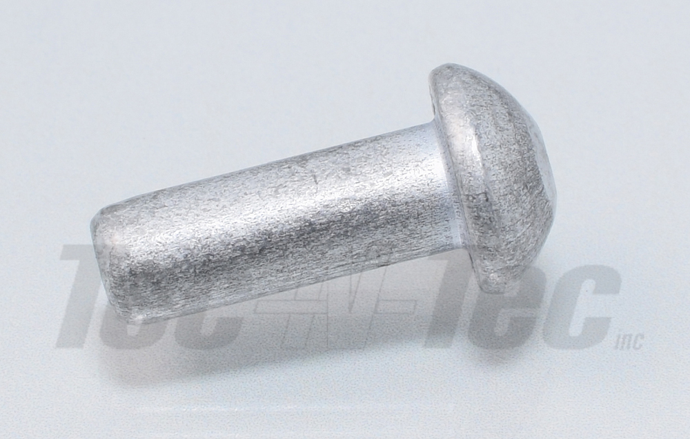 SOLID RIVET, ALUMINUM 5052 1/4 X 11/16 ROUND HEAD